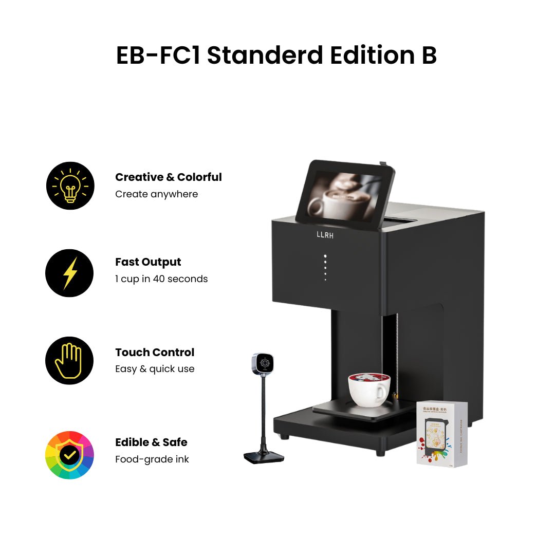 LLRH SHOP - LLRH EB - FC1 - Multicolor Food Printer for Coffee and Beverages
