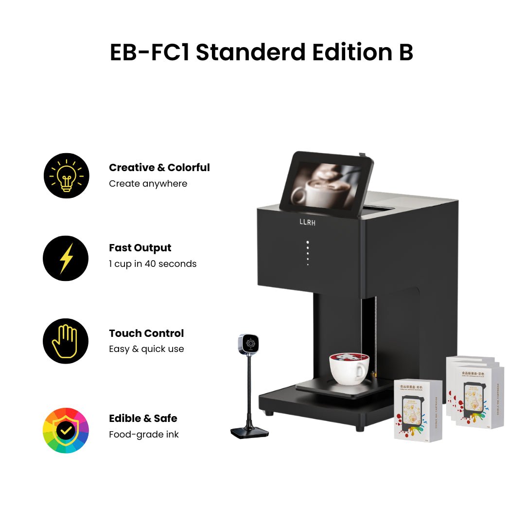 LLRH SHOP - LLRH EB - FC1 - Multicolor Food Printer for Coffee and Beverages