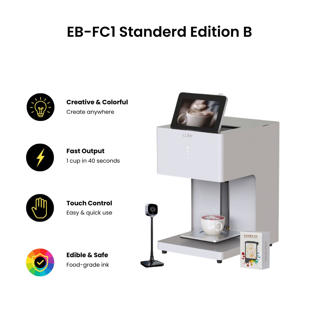 LLRH SHOP - LLRH EB - FC1 - Multicolor Food Printer for Coffee and Beverages