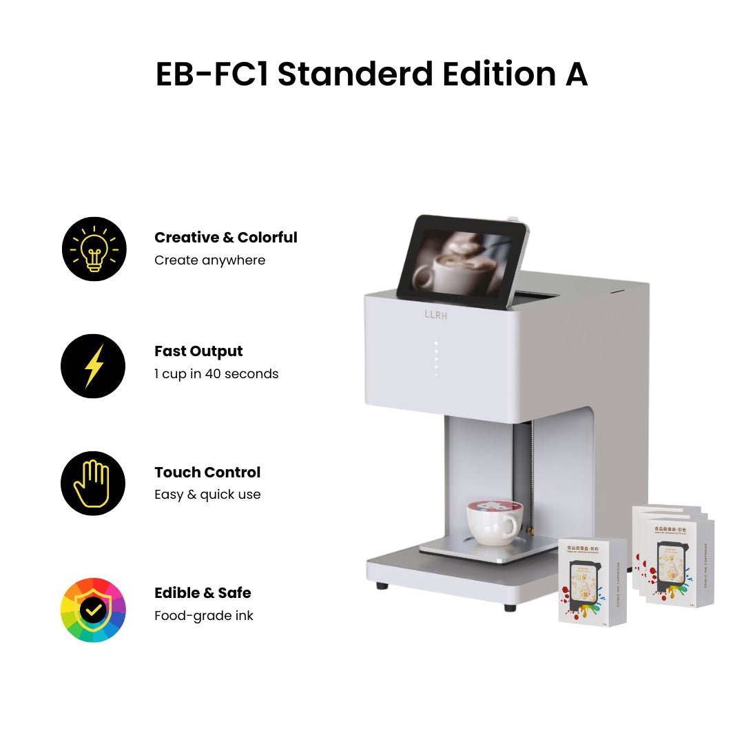 LLRH SHOP - LLRH EB - FC1 - Multicolor Food Printer for Coffee and Beverages