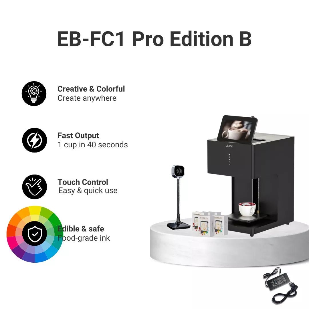 LLRH SHOP - LLRH EB - FC1 - Multicolor Food Printer for Coffee and Beverages