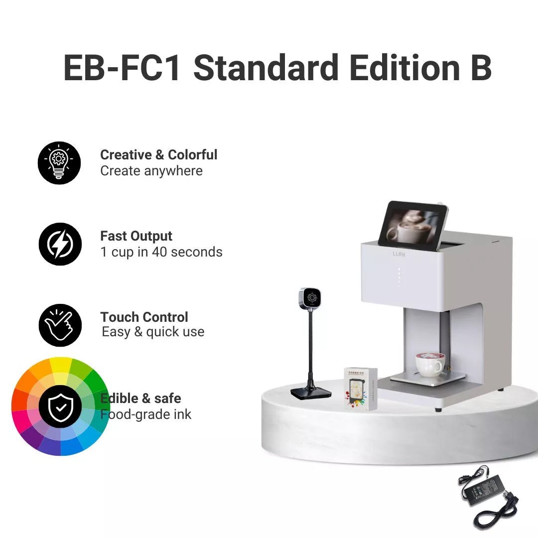 LLRH SHOP - LLRH EB - FC1 - Multicolor Food Printer for Coffee and Beverages