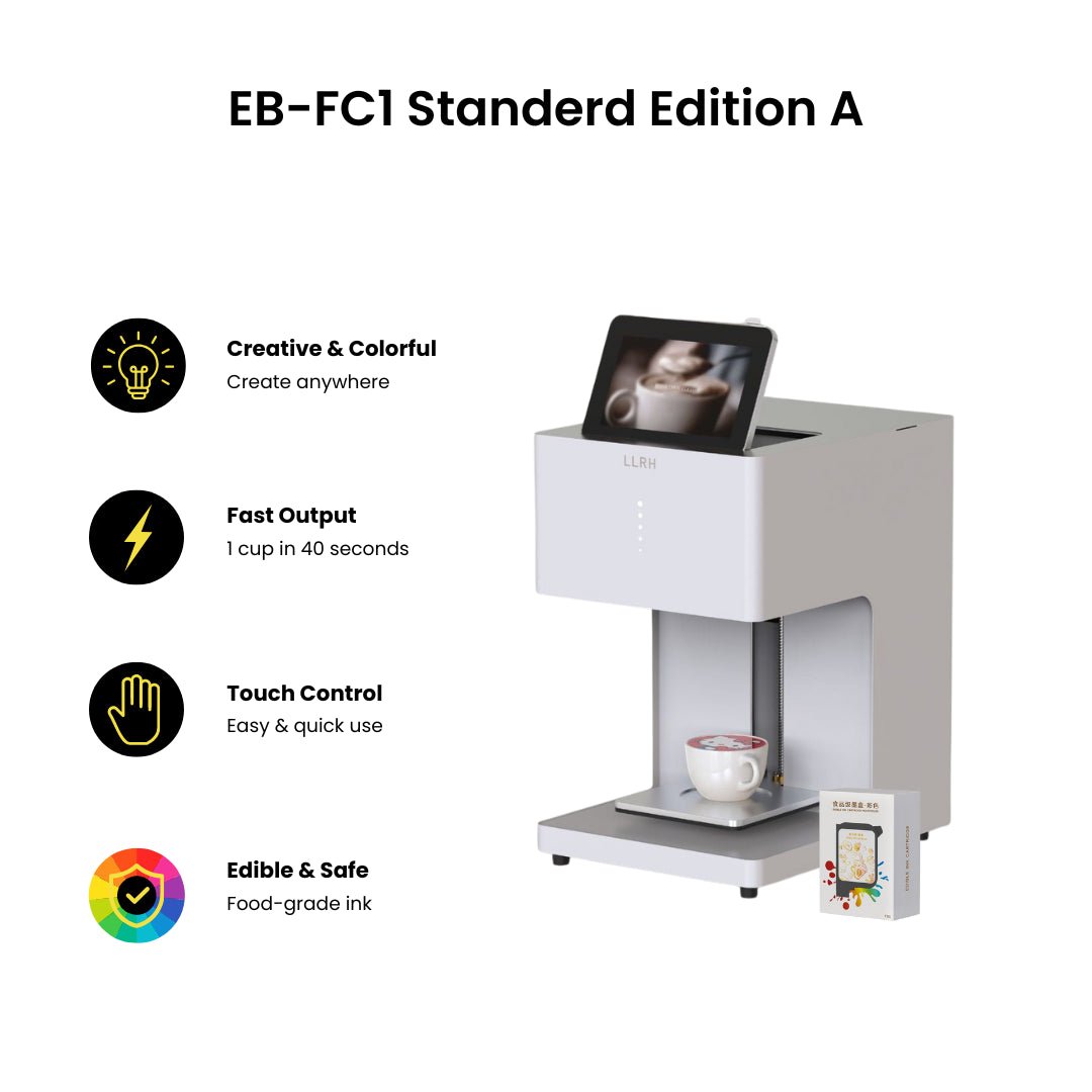 LLRH SHOP - LLRH EB - FC1 - Multicolor Food Printer for Coffee and Beverages