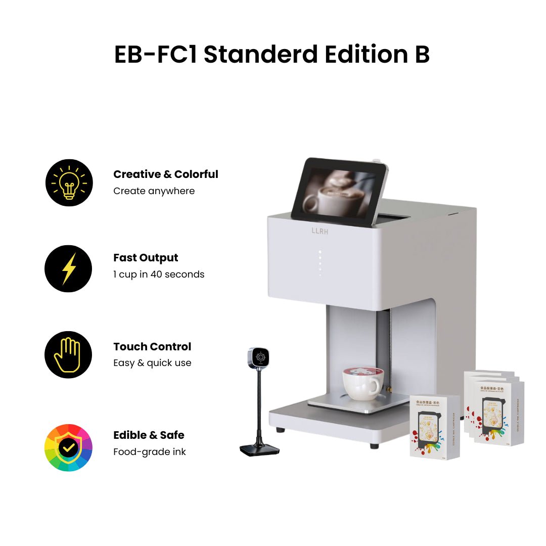 LLRH SHOP - LLRH EB - FC1 - Multicolor Food Printer for Coffee and Beverages
