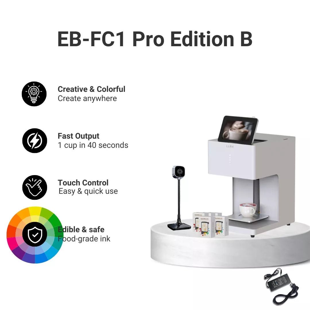 LLRH SHOP - LLRH EB - FC1 - Multicolor Food Printer for Coffee and Beverages